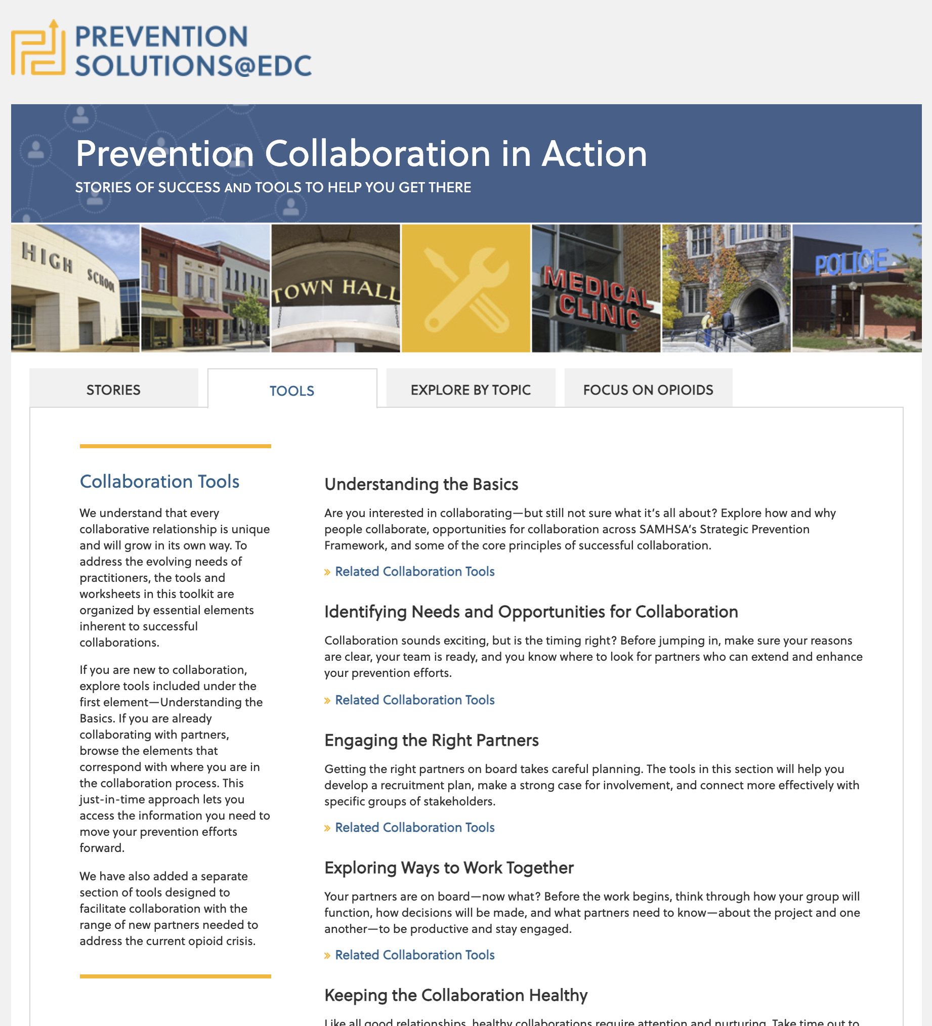 Prevention Collaboration in Action: Stories of Success and Tools to Help You Get There