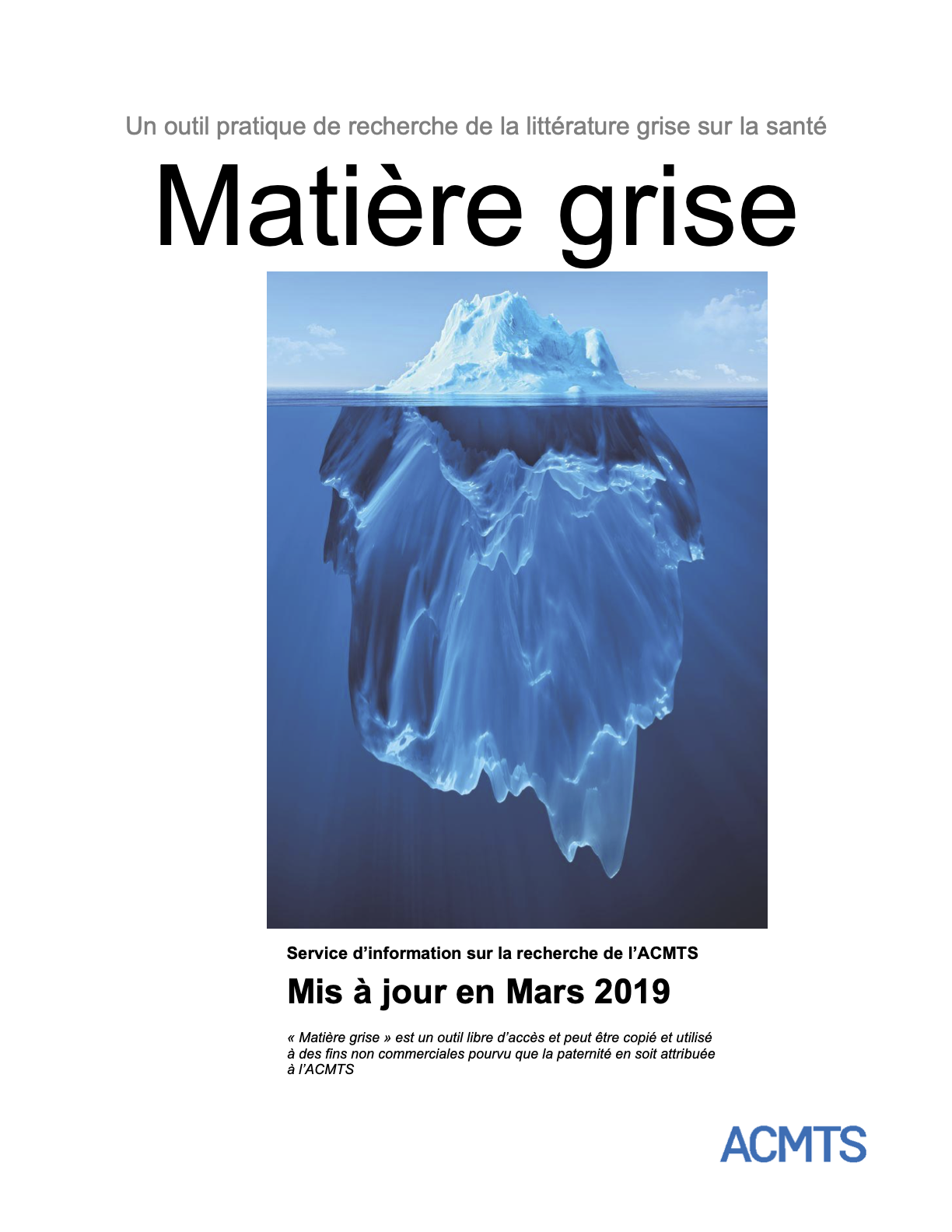 Matière grise : un outil pratique de recherche de la littérature grise sur la santé