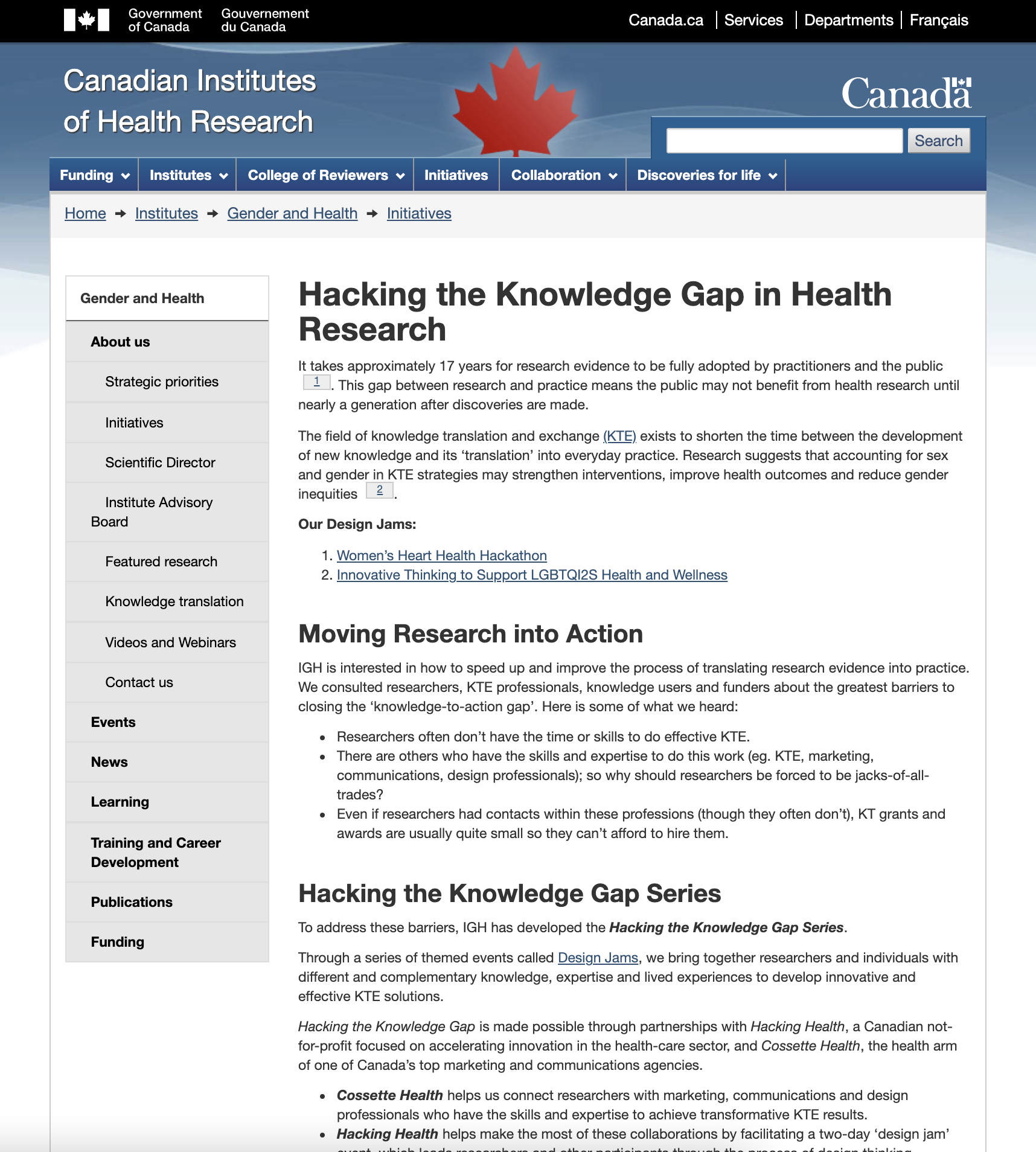 Hacking the Knowledge Gap in Health Research