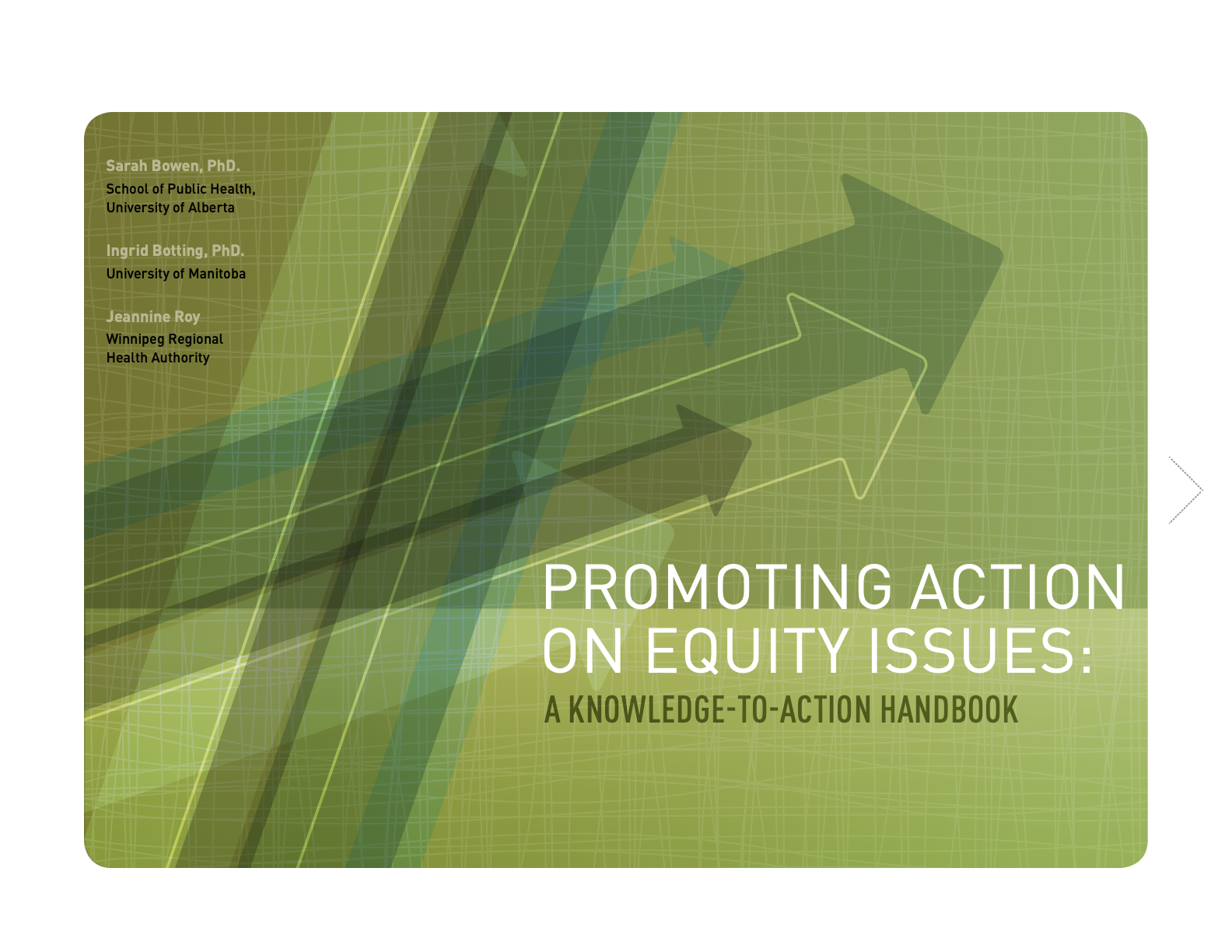 Promoting Action on Equity Issues: A Knowledge-to-Action Handbook